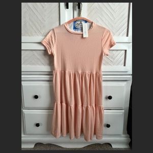 NWT Peach Casual Dress with Short Sleeves